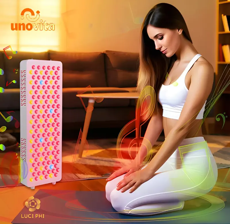 Uno Vita RLPRO200-X2 Red Light Therapy Panel (9 waves – music – Luci Phi)