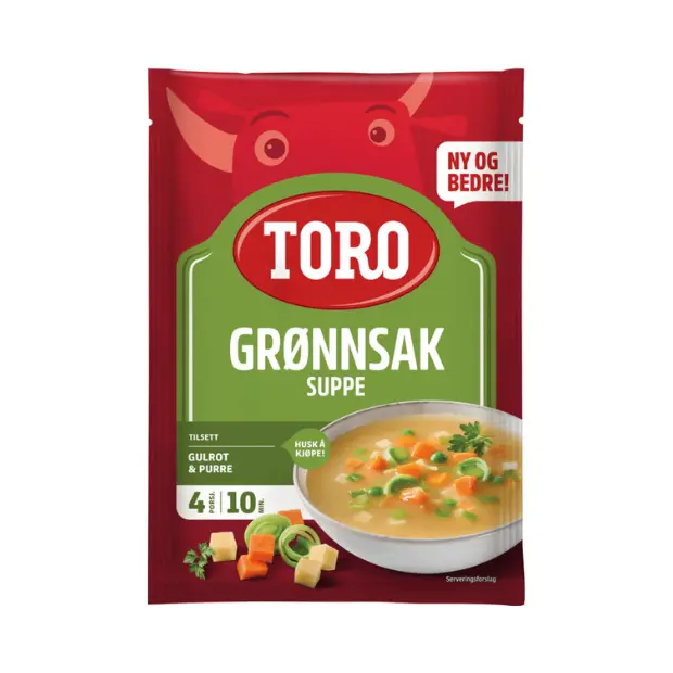 Vegetable Soup - Grønnsakssuppe 55g Toro