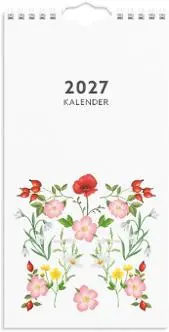 Veggkalender GRIEG 2027 Blomster Mini