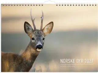 Veggkalender GRIEG 2027 Norske dyr