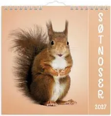 Veggkalender GRIEG 2027 Søtnoser