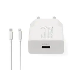 Vegglader NEDIS USB-C til lightning 1m