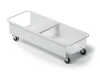 Vogn DURABLE for 2stk avf.beh. 40L hvit