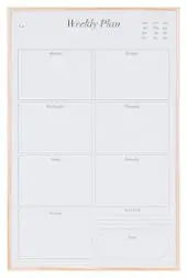Whiteboard BI-OFFICE 58,5x38,5cm ukeplan