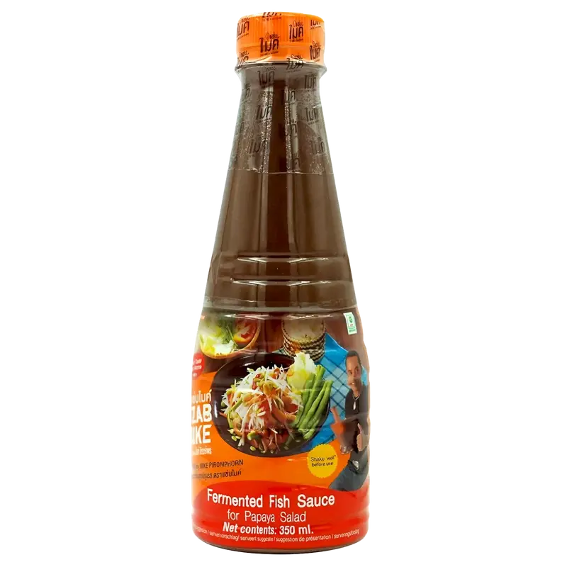 Zab Mike Plara Fermented Fish Sauce for Papaya Salad, 350ml