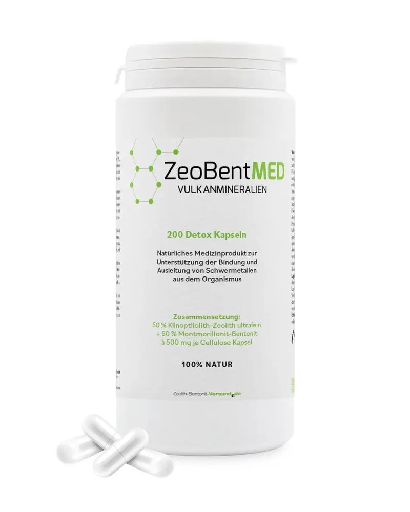 ZeoBent MED® (200) detox capsules